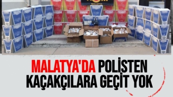 Malatya'da Polisten kaçakçılara geçit yok