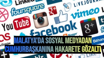 Malatya'da Sosyal medyadan Cumhurbaşkanına hakarete gözaltı