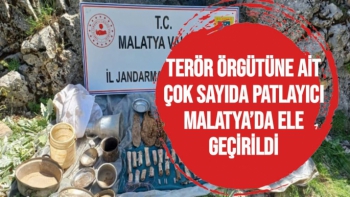 Terör örgütüne ait çok sayıda patlayıcı Malatya’da ele geçirildi