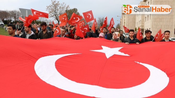 Kahramanmaraş'ta Mehmetçiğe destek yürüyüşü