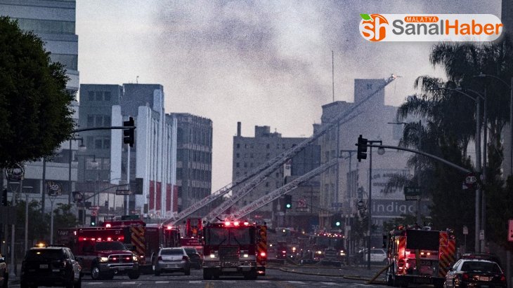 Los Angeles'ta yangın çıkan binada patlama: 11 itfaiyeci yaralandı