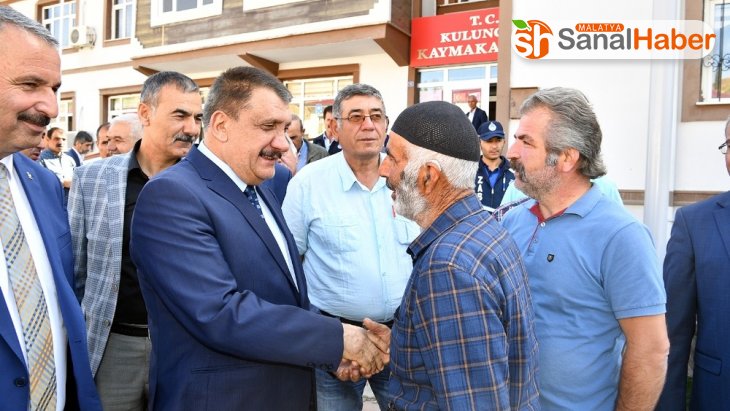Malatya Büyükşehir Belediye Başkanı Selahattin Gürkan, Kuluncak'ı ziyaret etti