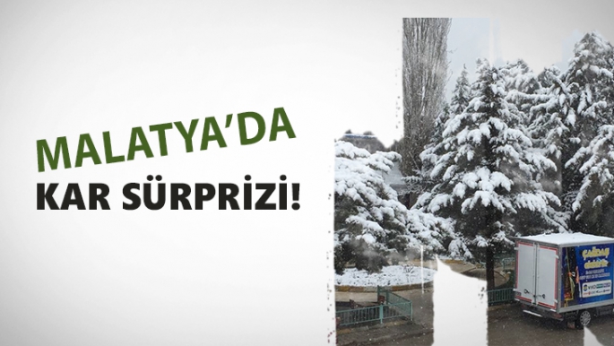 Malatya'da kar sürprizi!