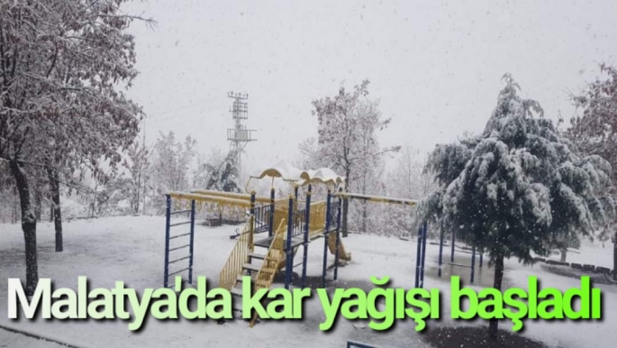 Malatya'da kar yağışı başladı