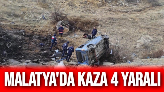 Malatya'da kaza 4 yaralı