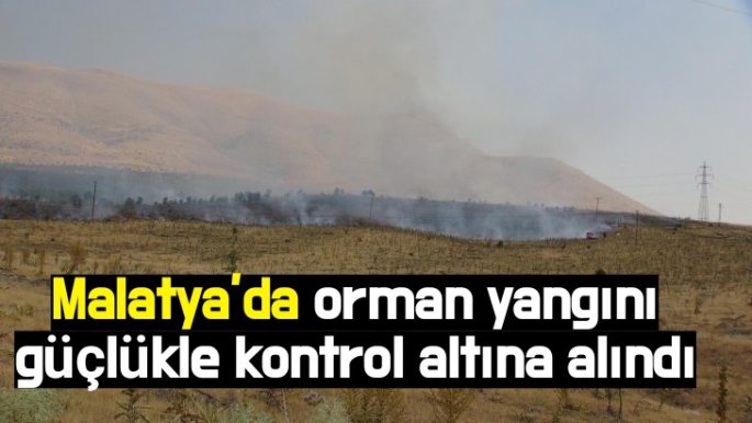Malatya’da orman yangını güçlükle kontrol altına alındı