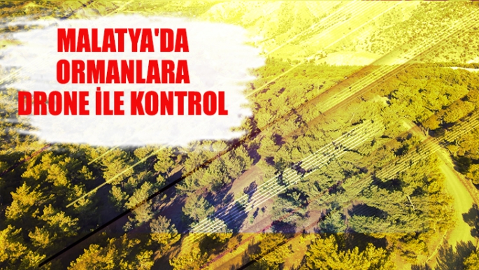 Malatya'da ormanlara drone ile kontrol