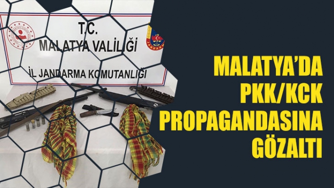 Malatya'da PKK/KCK propagandasına gözaltı