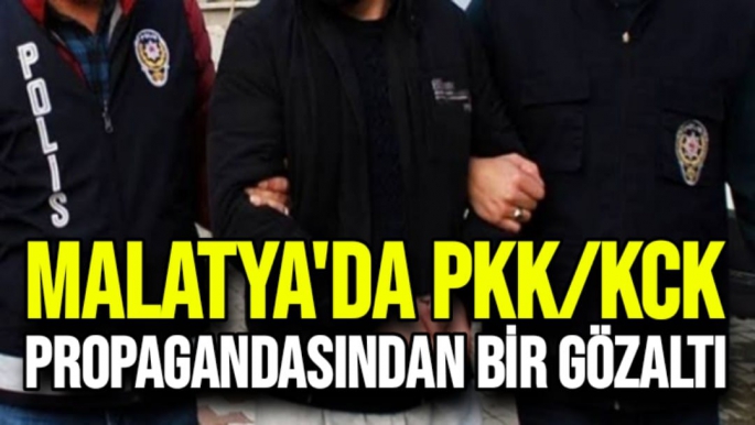 Malatya'da PKK/KCK propagandasından bir gözaltı