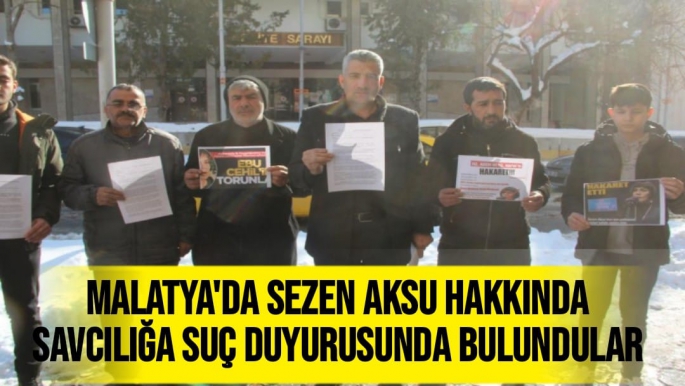 Malatya'da Sezen Aksu hakkında savcılığa suç duyurusunda bulundular