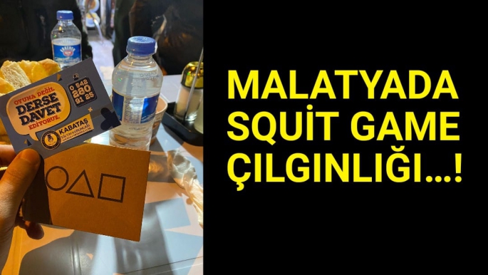 Malatya'da Squit Game Çılgınlığı..