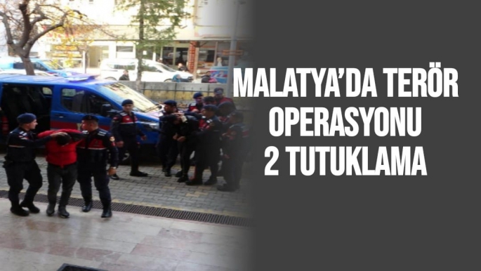Malatya´da terör operasyonu: 2 tutuklama