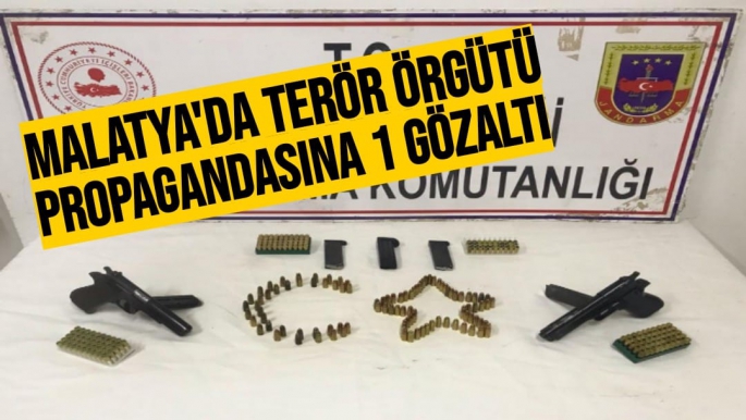 Malatya'da Terör örgütü propagandasına 1 gözaltı