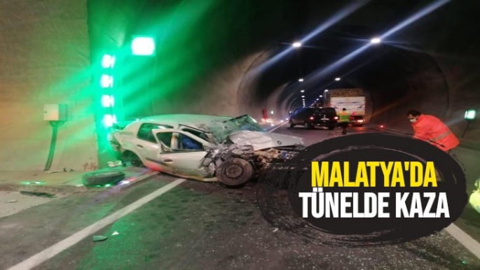 Malatya’da Tünelde Kaza