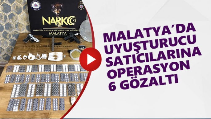 Malatya'da Uyuşturucu satıcılarına operasyon