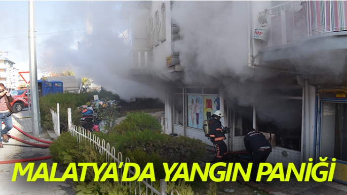 Malatya'da yangın paniği
