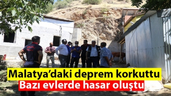  Malatya’daki deprem korkuttu