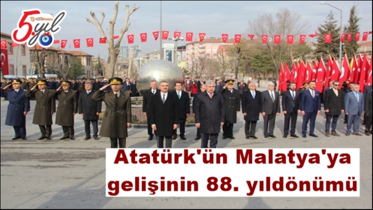 Atatürk’ün Malatya’ya gelişinin 88. yıldönümü