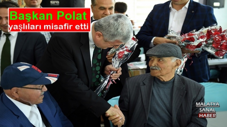 Başkan Polat yaşlıları misafir etti