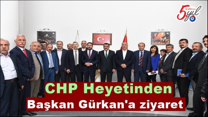 CHP Heyetinden Başkan Gürkan'a ziyaret