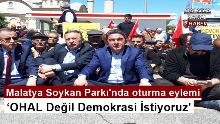 Malatya Soykan Parkı'nda oturma eylemi