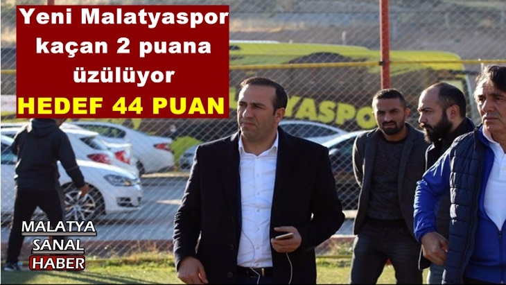 Evkur Yeni Malatyaspor kaçan 2 puana üzülüyor