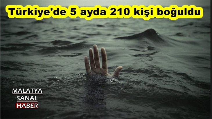 Türkiye'de 5 ayda 210 kişi boğuldu