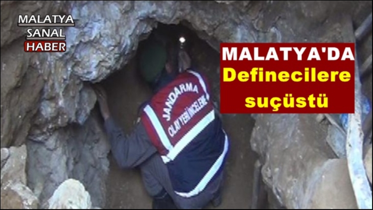 Malatya'da Definecilere suçüstü