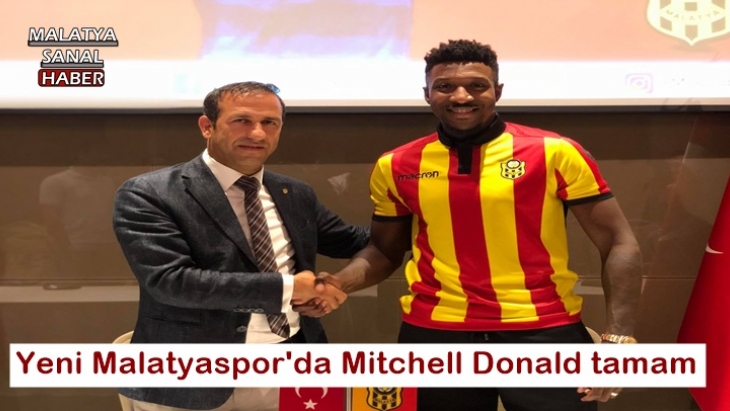 Yeni Malatyaspor'da Mitchell Donald tamam