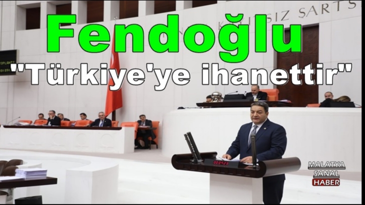 Fendoğlu 'Türkiye'ye ihanettir'