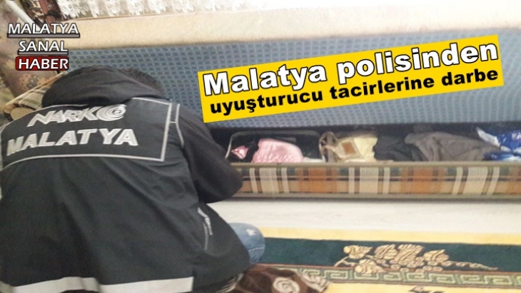 Malatya polisinden uyuşturucu tacirlerine darbe