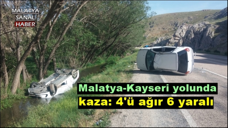 Malatya-Kayseri yolunda kaza