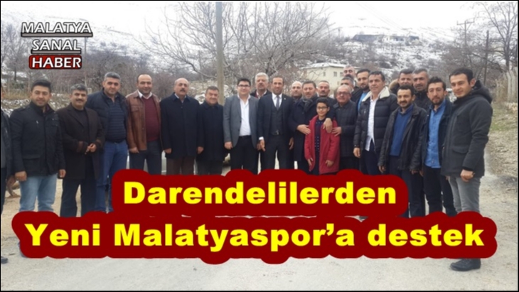 Darendelilerden Yeni Malatyaspor’a destek