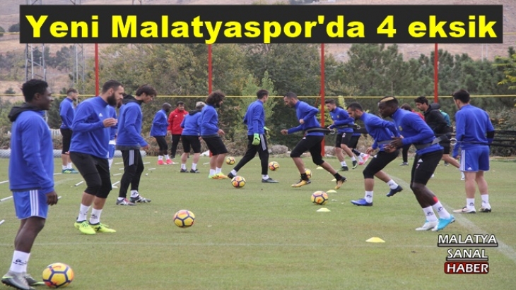 Evkur Yeni Malatyaspor, Medipol Başakşehir maçına 4 eksikle çalıştı