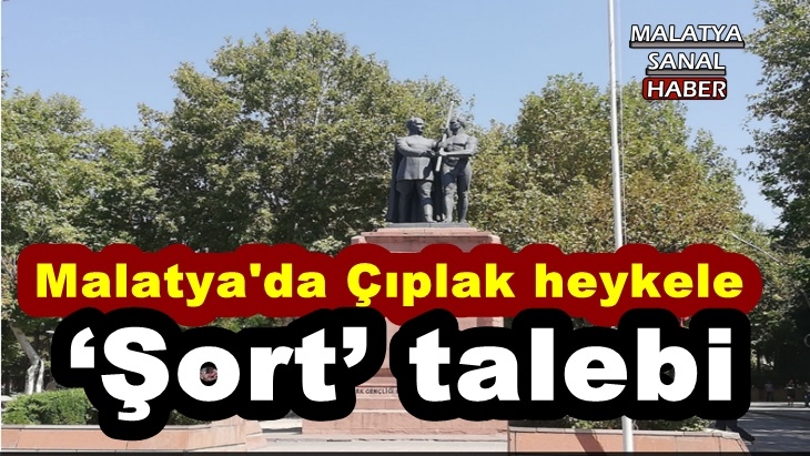 Malatya'da Çıplak heykele ‘Şort’ talebi