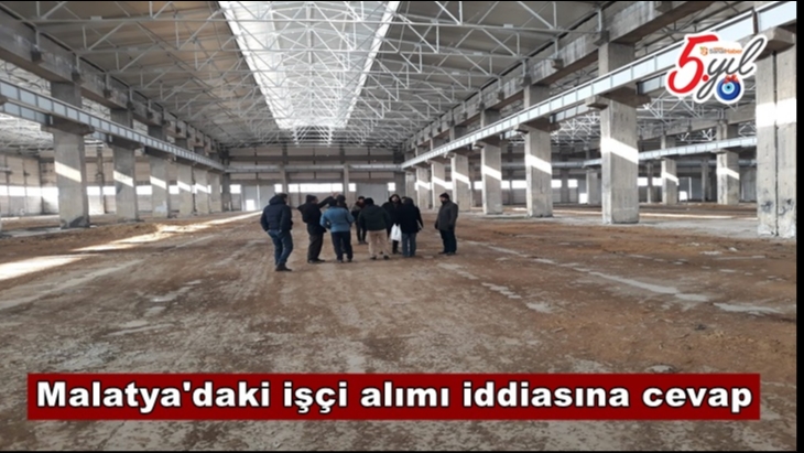 Malatya'daki işçi alımı iddiasına cevap