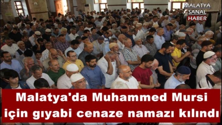 Malatya'da Muhammed Mursi için gıyabi cenaze namazı kılındı