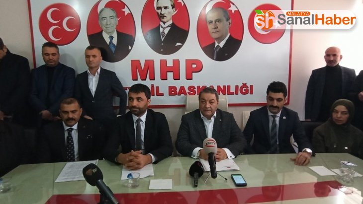 MHP Malatya’da  eski Başkansız Yeni Başkana görev töreni
