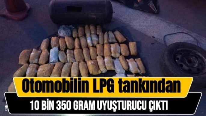 Otomobilin LPG tankından 10 bin 350 gram uyuşturucu çıktı