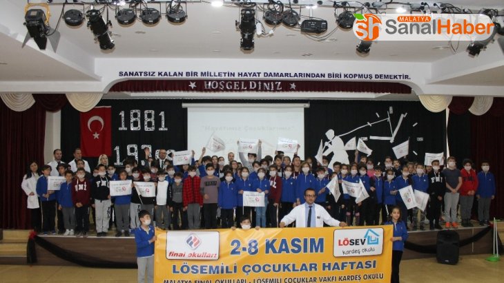 Özel Malatya Final Okullarından LÖSEV'e destek