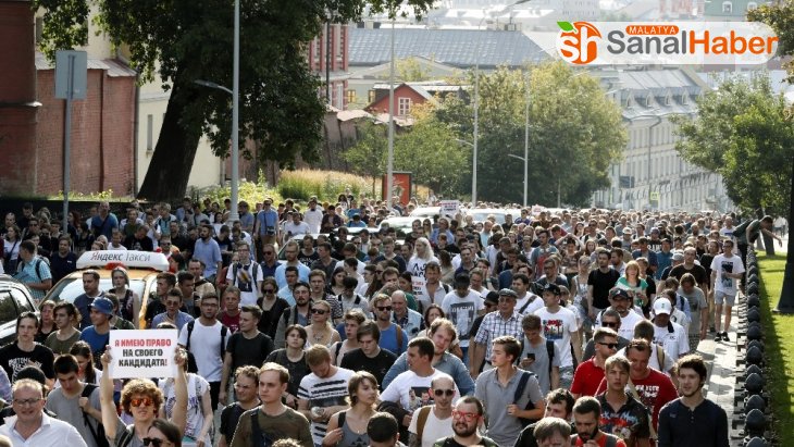 Rusya'da protestolarda 500 kişi gözaltına alındı