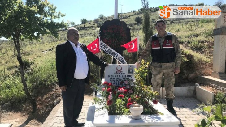Malatya'da şehit mezarlarına jandarma eli değdi