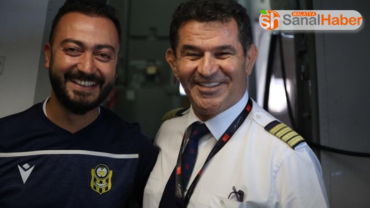 Sırbistan'a giden uçağın Malatyalı pilotundan alkış alan anons