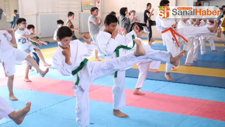 Sivas'ta karate yaz okulu devam ediyor