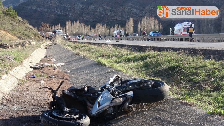 Sivas'ta motosiklet kazası: 1 ölü, 1 yaralı