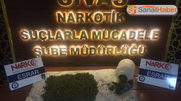 Sivas'ta uyuşturucu operasyonunda 3 tutuklama