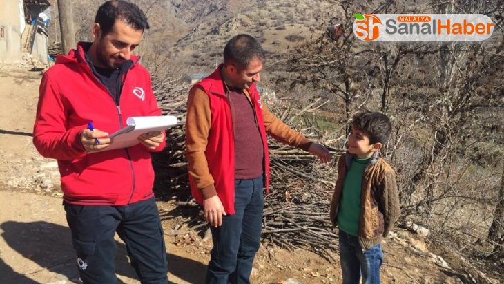 Sosyal hizmetler merkezi ekibi deprem bölgesini inceledi