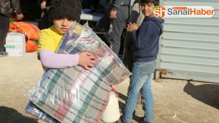 Suriyelilere kış yardımı