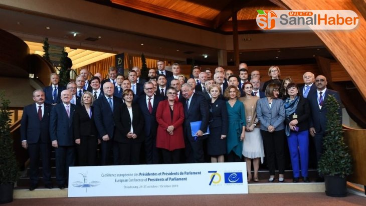 TBMM Başkanı Şentop, Parlamento Başkanları Konferansı aile fotoğrafında