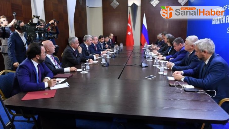 TBMM Başkanı Şentop, Rusya Devlet Duması Başkanı Volodin'le görüştü